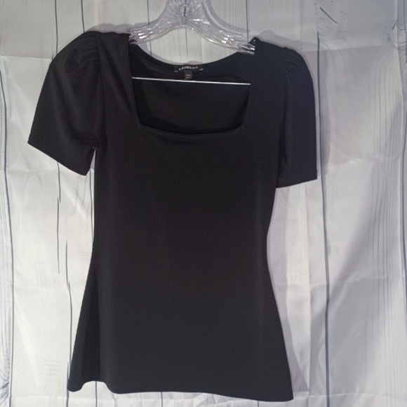 Express Square neck black shirt - Picture 1 of 8